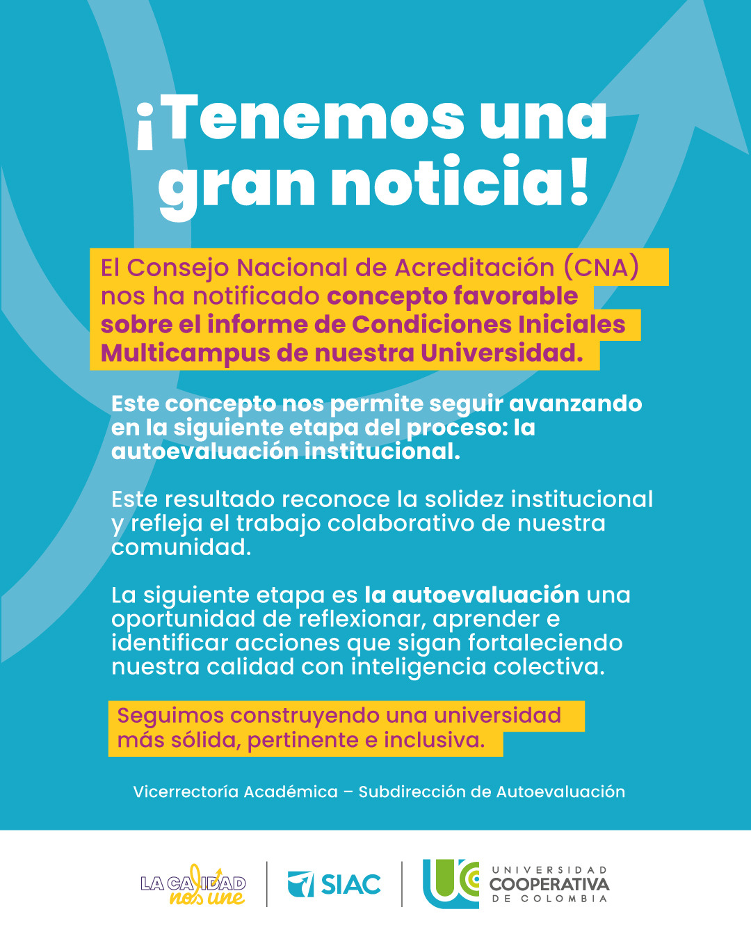 Que orgullo y alegría sentirnos parte de la UCC